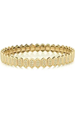 Shay Pulsera Hexagon en oro amarillo de 18 ct con diamantes