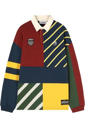 AMBUSH Polo con diseño patchwork