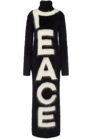 Moschino Vestido de punto de intarsia