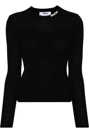 Msgm Top con logo en intarsia