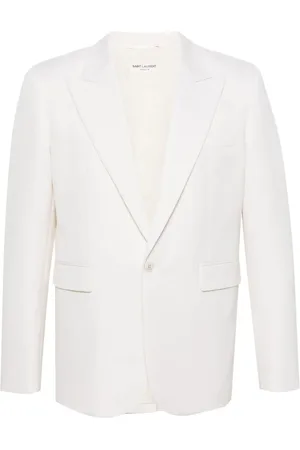 Saint Laurent Blazer de tejido gabardina