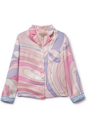 PUCCI Junior Camisa con estampado Marmo