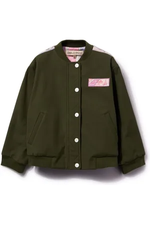 PUCCI Junior Chaqueta bómber con aplique del logo