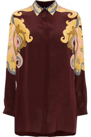 Etro Camisa con motivo de cachemira