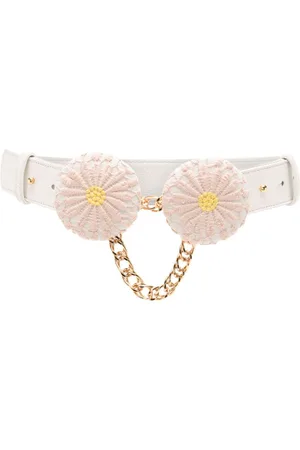 Lethicia Bronstein Cinturón Margarita con aplique floral