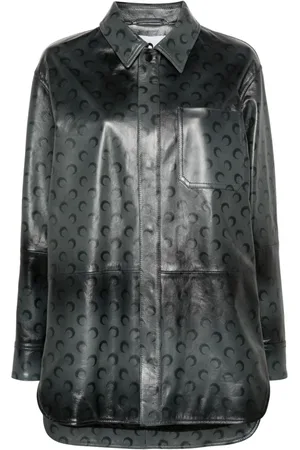 Marine Serre Sobrecamisa Moon Airbrushed