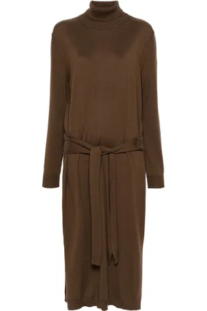 LEMAIRE Vestido midi en trompe l