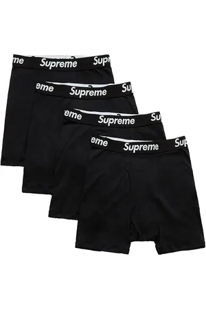 Supreme Set de cuatro bóxeres Tagless de x Hanes