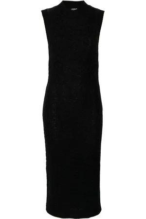 Dondup Vestido midi con placa del logo