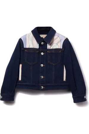 PUCCI Junior Chaqueta vaquera con estampado Marmo