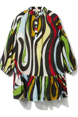 PUCCI Junior Vestido con estampado Marmo