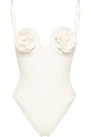 MAGDA BUTRYM Bañador con aplique de rosa