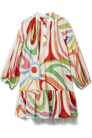 PUCCI Junior Vestido con estampado Marmo