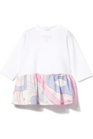 PUCCI Junior Vestido con estampado Marmo