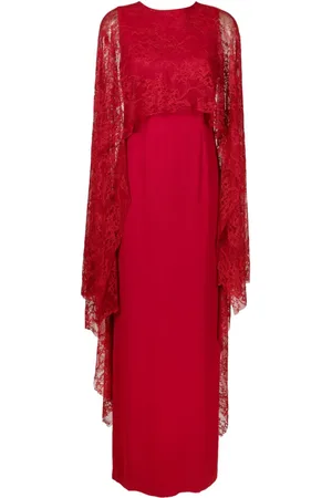 Lethicia Bronstein Vestido Andrey largo con detalle de encaje