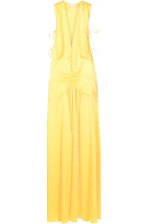 Lethicia Bronstein Vestido largo Teres con cuello en V