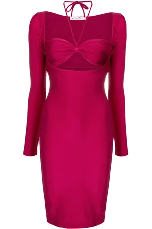 Lethicia Bronstein Vestido midi Marylin de manga larga