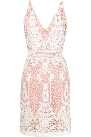 Lethicia Bronstein Vestido Canis con panel de ganchillo