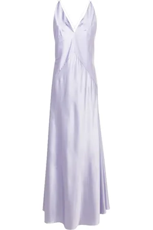 Lethicia Bronstein Vestido largo con cuello en V