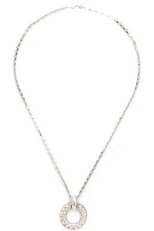 Saint Laurent Collar con colgante texturizado