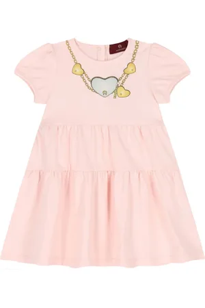 Aigner Vestido estampado con capas escalonadas