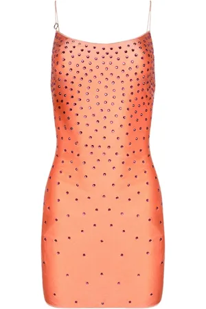 Oseree Vestido corto con apliques de cristal