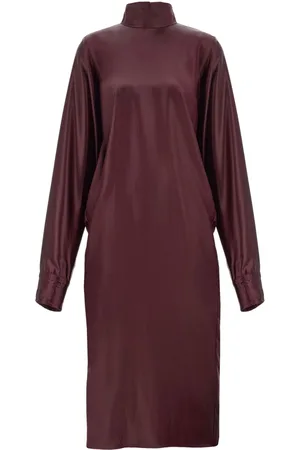 Salvatore Ferragamo Vestido con cuello alto