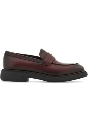 Salvatore Ferragamo Mocasines penny con acabado texturizado