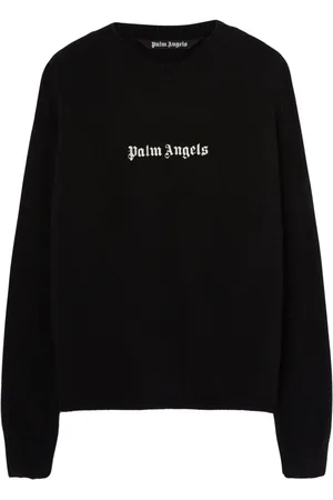 Palm Angels Jersey bordado con cuello redondo
