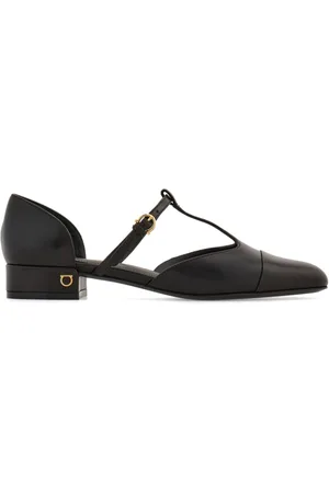 Salvatore Ferragamo Zapatos de tacón tipo bailarina con tira en T