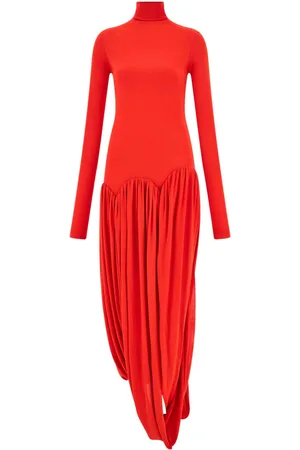 Salvatore Ferragamo Vestido con diseño de tulipán