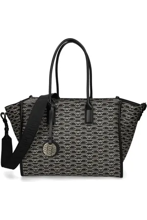 Emporio Armani Bolso shopper con logo en jacquard