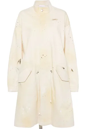 Helmut Lang Abrigo con efecto pintado