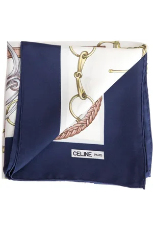 Céline Pañuelo con estampado de tiras 1980