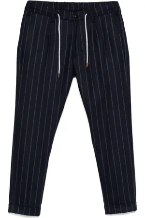 ELEVENTY Pantalones a rayas diplomáticas