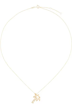 Aliita Collar Palmera Brillante en oro amarillo de 9kt con diamantes