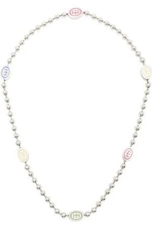 Gucci Collar Interlocking G en plata de ley