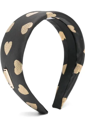 Moschino Diadema con corazón estampado