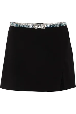 LOULOU Falda con detalles de cristales