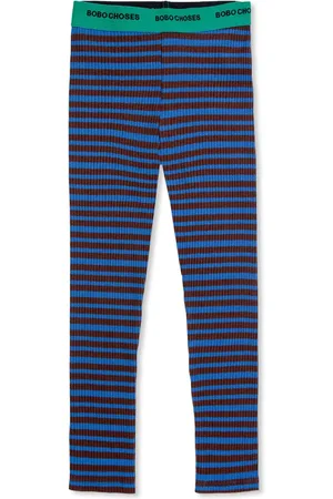 Bobo Choses Leggins de canalé a rayas