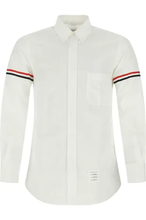 Thom Browne Camisa con detalle de rayas RWB