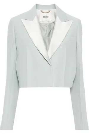 Fendi Blazer corto con panel en contraste