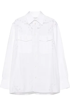 Marine Serre Camisa con logo bordado