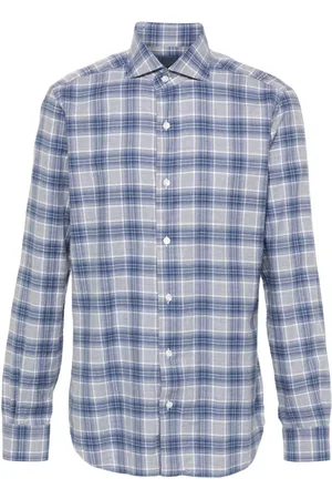 BARBA Camisa a cuadros