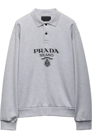 Prada Polo con logo en jacquard