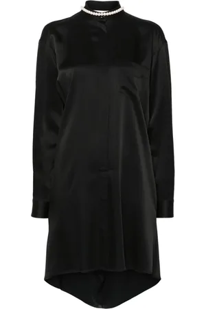 Moschino Vestido camisero con perlas artificiales