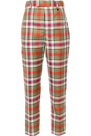 Vivienne Westwood Pantalones Cigarette a cuadros