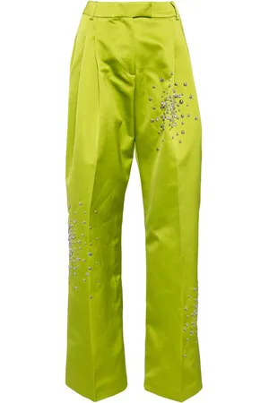 Des Phemmes Pantalones con detalles de strass
