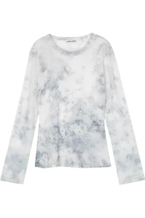 Low Classic Top con motivo abstracto