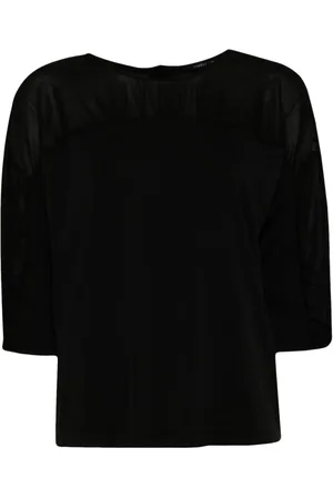 TRANSIT Blusa fruncida con manga tres cuartos